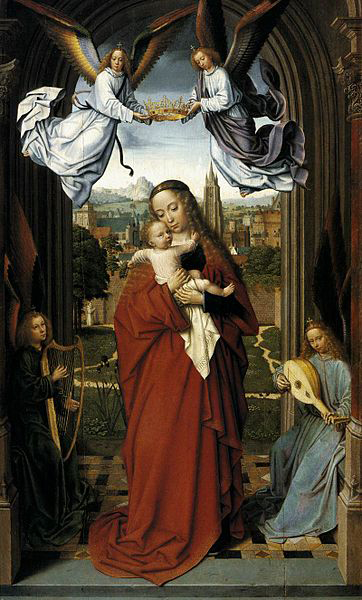 Virgin and Child with Four Angels